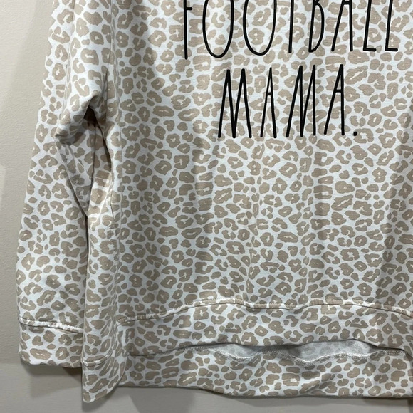 Rae Dunn “Football Mama” Leopard Print Long Sleeve 1X - Picture 5 of 15
